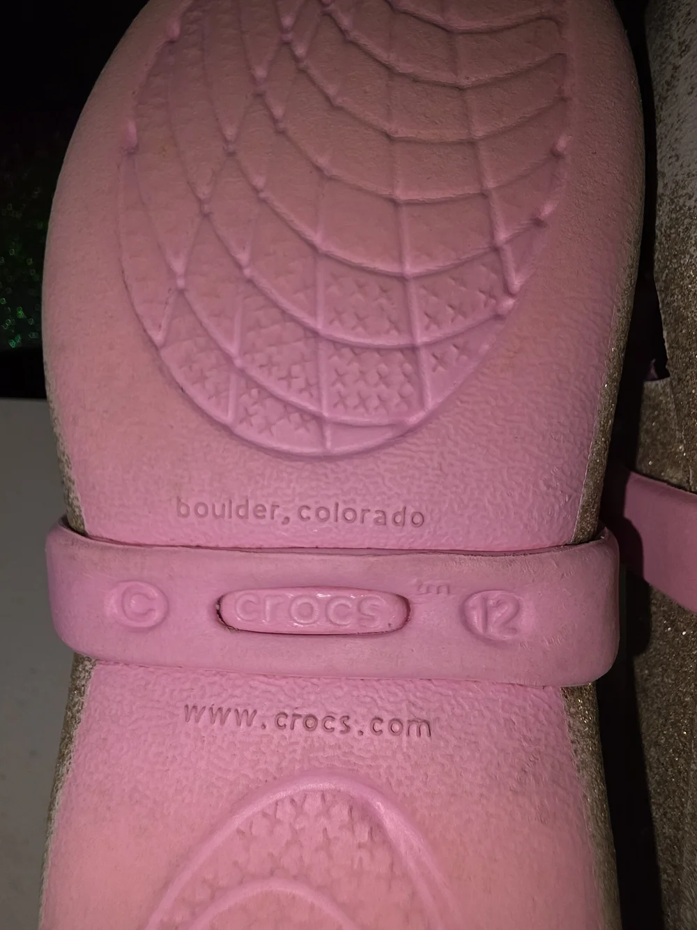 CROCS sparkling silver